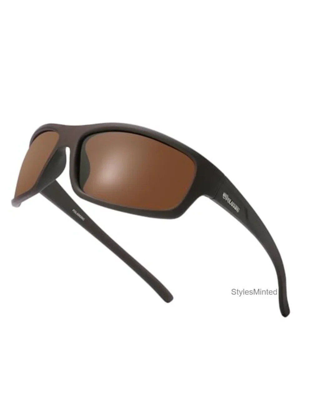 Polarized Sport Sunglasses for Men Women Square UV400 Wrap Around
